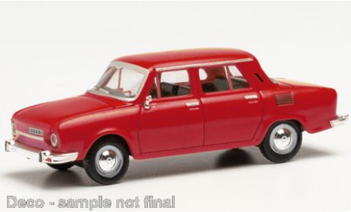 Skoda 110 1/87 Herpa L rojo coche miniatura