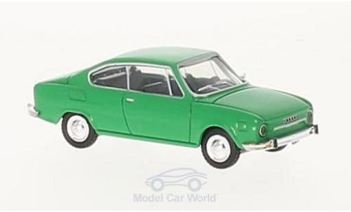Skoda 110 1/87 Herpa R verde coche miniatura
