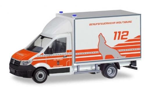 Coche miniatura Volkswagen Crafter 1/87 Herpa Koffer Feuerwehr Wolfsburg Volkswagen Crafter 1/87 Herpa Koffer Feuerwehr Wolfsburg coche miniatura
