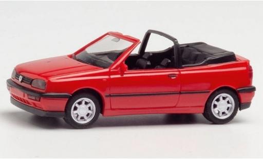 Coche miniatura Volkswagen Golf 1/87 Herpa III Cabriolet rojo Volkswagen Golf 1/87 Herpa III Cabriolet rojo coche miniatura