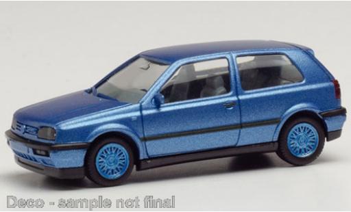 Coche miniatura Volkswagen Golf 1/87 Herpa III VR6 metalico azul Volkswagen Golf 1/87 Herpa III VR6 metalico azul coche miniatura