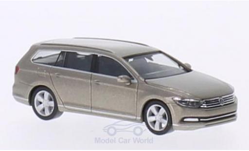 Coche miniatura Volkswagen Passat 1/87 Herpa (B8) Variant metalico beige 2014 Volkswagen Passat 1/87 Herpa (B8) Variant metalico beige 2014 coche miniatura