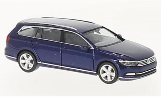 Coche miniatura Volkswagen Passat 1/87 Herpa Variant metalico azul Volkswagen Passat 1/87 Herpa Variant metalico azul coche miniatura