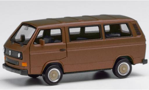 Coche miniatura Volkswagen T3 1/87 Herpa Bus metalico marron mit BBS Felgen Volkswagen T3 1/87 Herpa Bus metalico marron mit BBS Felgen coche miniatura