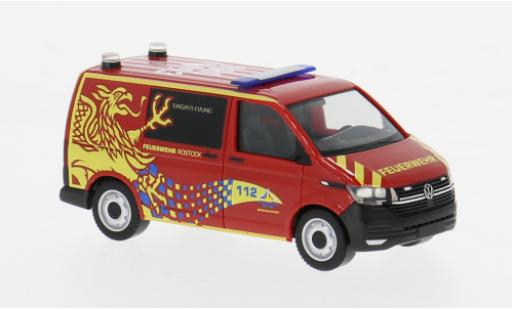 Coche miniatura Volkswagen T6 1/87 Herpa .1 Bus Feuerwehr Rostock 1:87 Volkswagen T6 1/87 Herpa .1 Bus Feuerwehr Rostock 1:87 coche miniatura
