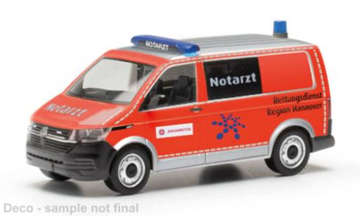 Volkswagen T6 1/87 Herpa .1 Bus Rettungsdienst Region Hannover/Johanniter 1:87 coche miniatura