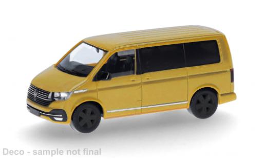 Coche miniatura Volkswagen T6 1/87 Herpa .1 Caravelle gelb 1:87 Volkswagen T6 1/87 Herpa .1 Caravelle gelb 1:87 coche miniatura