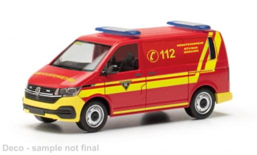 Volkswagen T6 1/87 Herpa .1 Halbbus Feuerwehr MTU/MAN M&uuml;nchen 1:87 coche miniatura