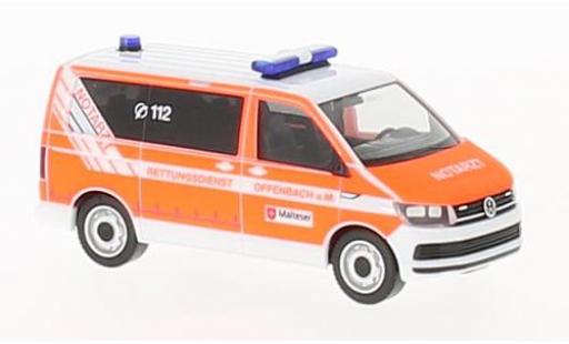 Coche miniatura Volkswagen T6 1/87 Herpa Bus Malteser Offenbach Volkswagen T6 1/87 Herpa Bus Malteser Offenbach coche miniatura