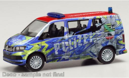 Coche miniatura Volkswagen T6 1/87 Herpa Bus Polizei Sachsen-Anhalt Infomobil Volkswagen T6 1/87 Herpa Bus Polizei Sachsen-Anhalt Infomobil coche miniatura