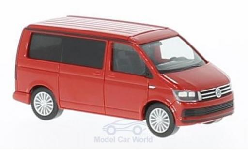 Coche miniatura Volkswagen T6 1/87 Herpa California rojo Volkswagen T6 1/87 Herpa California rojo coche miniatura