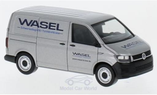 Coche miniatura Volkswagen T6 1/87 Herpa gris Wasel Krane Transporter Volkswagen T6 1/87 Herpa gris Wasel Krane Transporter coche miniatura