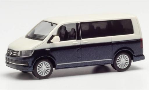 Coche miniatura Volkswagen T6 1/87 Herpa blanco/metalico azul Volkswagen T6 1/87 Herpa blanco/metalico azul coche miniatura
