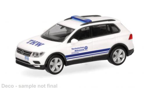 Coche miniatura Volkswagen Tiguan 1/87 Herpa weiss THW Gera Thüringen 1:87 Volkswagen Tiguan 1/87 Herpa weiss THW Gera Thüringen 1:87 coche miniatura