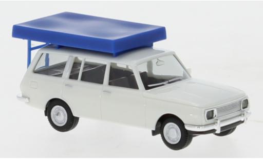 Coche miniatura Wartburg 353 1/87 Herpa Tourist avec Tente sur toit dans le état de conduite Wartburg 353 1/87 Herpa Tourist avec Tente sur toit dans le état de conduite coche miniatura