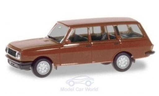 Coche miniatura Wartburg 353 1/87 Herpa Tourist marron 1984 Wartburg 353 1/87 Herpa Tourist marron 1984 coche miniatura