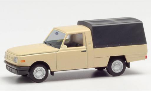 Coche miniatura Wartburg 353 1/87 Herpa Trans beige 1985 avec toile Wartburg 353 1/87 Herpa Trans beige 1985 avec toile coche miniatura