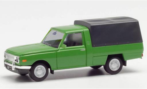Coche miniatura Wartburg 353 1/87 Herpa Trans verde 1966 avec toile Wartburg 353 1/87 Herpa Trans verde 1966 avec toile coche miniatura