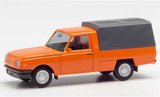 Coche miniatura Wartburg 353 1/87 Herpa Trans naranja 1985 avec toile Wartburg 353 1/87 Herpa Trans naranja 1985 avec toile coche miniatura