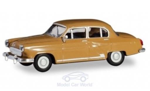Wolga M21 1/87 Herpa marron coche miniatura