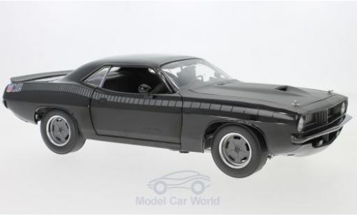 Coche miniatura Plymouth Barracuda 1/18 Highway 61 negro/gris 2Fast 2Furious Plymouth Barracuda 1/18 Highway 61 negro/gris 2Fast 2Furious coche miniatura