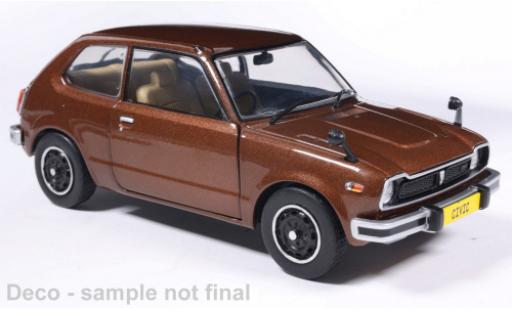 Coche miniatura Honda Civic braun 1972 1/24 WhiteBox