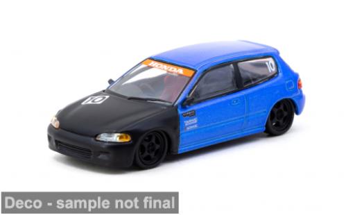 Honda Civic 1/64 Tarmac Works EG6 ( 10th Anniversary) blau/schwarz 1:64 coche miniatura