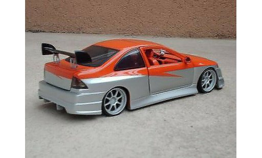 Honda Civic Base 1/18 Ertl parotech naranja gris coche miniatura