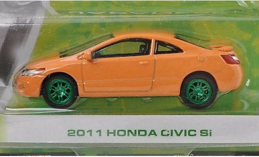 Honda Civic Si 1/64 Greenlight naranja-beige Special Version 2011 coche miniatura