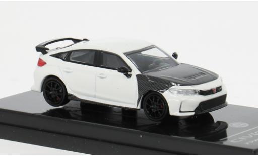 Coche miniatura Honda Civic Type R FL5 weiss/schwarz 2023 1/64 Para64