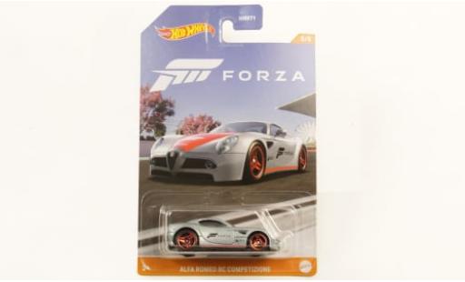 Alfa Romeo 8C 1/64 Hot Wheels Competizione metallise grau Forza 1:64 coche miniatura