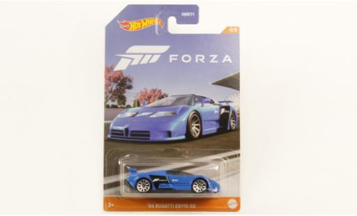 Bugatti EB110 1/64 Hot Wheels EB 110 SS blau Forza 1994 1:64 coche miniatura