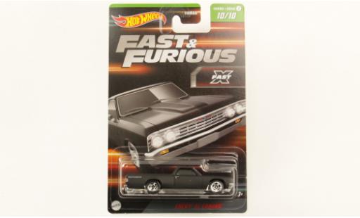 Coche miniatura Chevrolet El Camino 1/64 Hot Wheels mattanthrazit rapide & Furious 1972 Chevrolet El Camino 1/64 Hot Wheels mattanthrazit rapide & Furious 1972 coche miniatura
