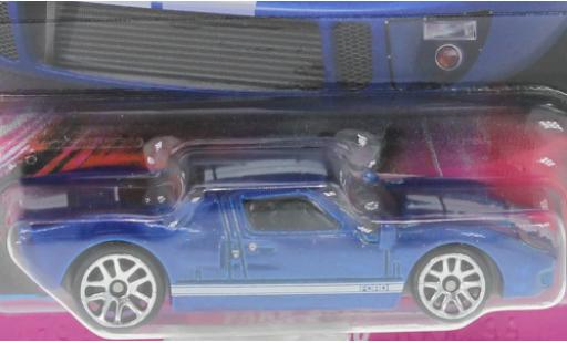 Coche miniatura Ford GT40 1/64 Hot Wheels metallise azul/blanche rapide & Furious Ford GT40 1/64 Hot Wheels metallise azul/blanche rapide & Furious coche miniatura