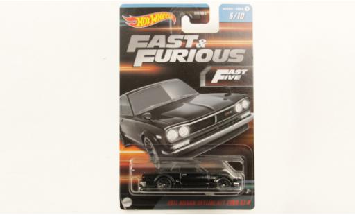Nissan Skyline 1/64 Hot Wheels 2000 GT-R (KPGC110) negro rapide & Furious 1971 coche miniatura