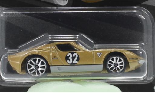 Lamborghini Miura 1/64 Hot Wheels SV gold 1971 1:64 coche miniatura