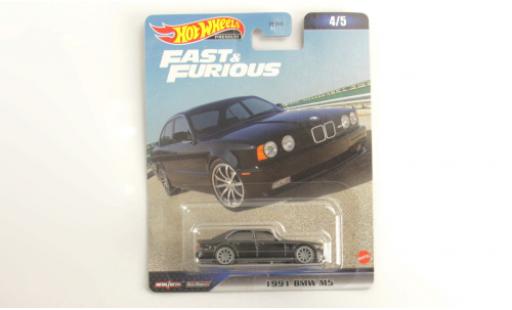 Coche miniatura Bmw M5 1/64 Hot Wheels Premium (E34) negro rapide & Furious 1991 Bmw M5 1/64 Hot Wheels Premium (E34) negro rapide & Furious 1991 coche miniatura