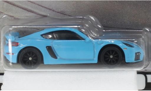 Coche miniatura Porsche Cayman GT4 1/64 Hot Wheels Premium 718 azul clair Porsche Cayman GT4 1/64 Hot Wheels Premium 718 azul clair coche miniatura