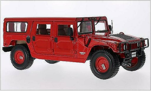 Hummer H1 Base 1/18 Maisto 4-Door Wagon rojo coche miniatura