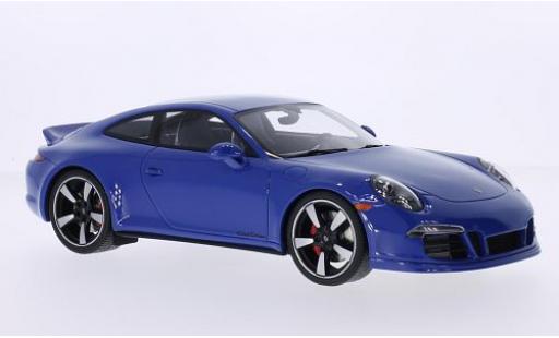 Porsche 991 GTS 1/18 GT Spirit 911 () Carrera GTS Club Coupe azul 60 Years Club of America avec Vitrine coche miniatura