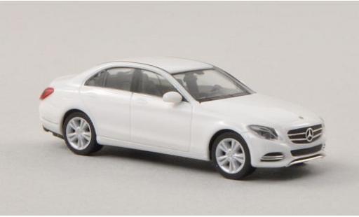 Coche miniatura Mercedes Classe C 1/87 Herpa (W205) blanco 2014 Mercedes Classe C 1/87 Herpa (W205) blanco 2014 coche miniatura