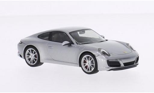 Coche miniatura Porsche 991 S 1/43 Herpa 911 () Carrera S Coupe gris 2015 Porsche 991 S 1/43 Herpa 911 () Carrera S Coupe gris 2015 coche miniatura