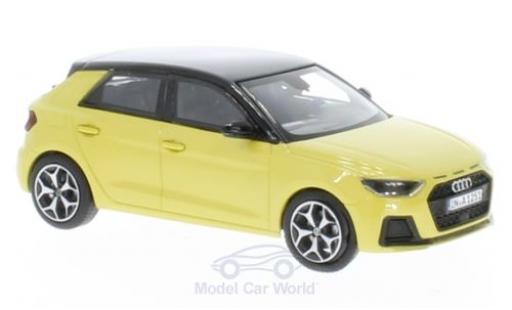 Coche miniatura Audi A1 1/43 iScale Sportback metalico amarillo/negro 2018 Audi A1 1/43 iScale Sportback metalico amarillo/negro 2018 coche miniatura