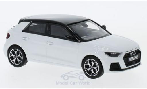 Coche miniatura Audi A1 1/43 iScale Sportback metalico blanco/negro 2018 Audi A1 1/43 iScale Sportback metalico blanco/negro 2018 coche miniatura