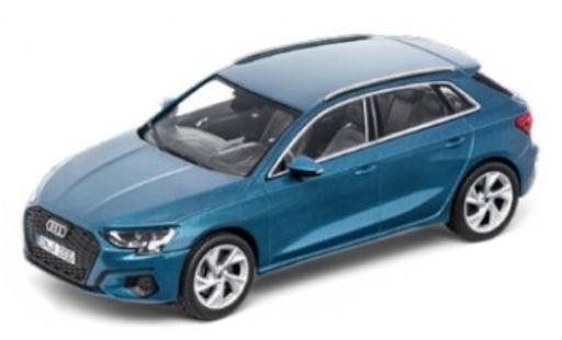 Coche miniatura Audi A3 1/43 iScale Sportback (8Y) metalico azul 2020 Audi A3 1/43 iScale Sportback (8Y) metalico azul 2020 coche miniatura