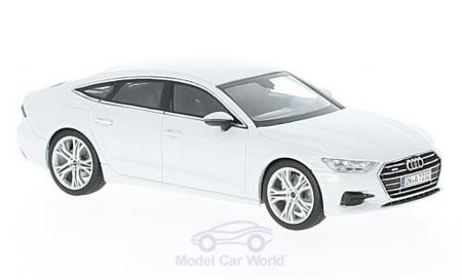 Coche miniatura Audi A7 1/43 iScale Sportback blanco 2018 Audi A7 1/43 iScale Sportback blanco 2018 coche miniatura