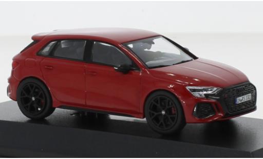 Coche miniatura Audi RS3 1/43 iScale Sportback rouge foncé 2022 Audi RS3 1/43 iScale Sportback rouge foncé 2022 coche miniatura