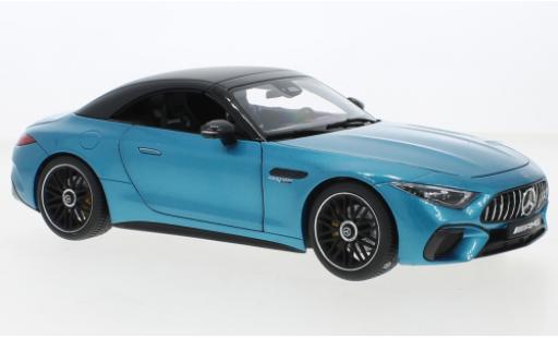 Coche miniatura Mercedes Classe SL 1/18 iScale SL 63 AMG (R232) metallise azul 2021 Mercedes Classe SL 1/18 iScale SL 63 AMG (R232) metallise azul 2021 coche miniatura