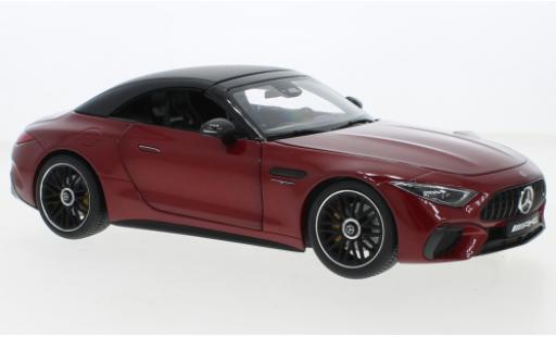 Coche miniatura Mercedes Classe SL 1/18 iScale SL 63 AMG (R232) metallise rojo 2021 Mercedes Classe SL 1/18 iScale SL 63 AMG (R232) metallise rojo 2021 coche miniatura