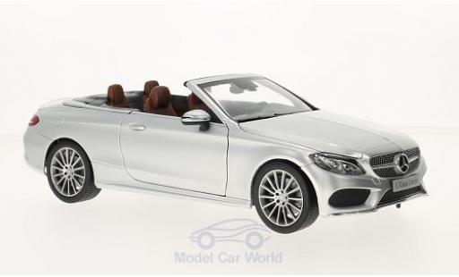 Coche miniatura Mercedes Classe C 1/18 iScale (A205) Cabriolet gris Softtop liegt Bei Mercedes Classe C 1/18 iScale (A205) Cabriolet gris Softtop liegt Bei coche miniatura